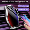 Miniatyrbilde 2 av 8: Trådløs billader, 15W hurtiglading bilmonteringslader Auto-Clamping Air Vent Telefonholder Kompatibel med IPhone 11Pro/Max/XR/11/X/8, Samsung