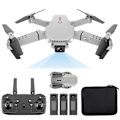 Miniatyrbilde 1 av 5: E88 Pro Drone med kamera for voksne og barn, 4k HD Wifi Fpv Drone, Sammenleggbar Rc Quadcopter for nybegynnere, Leker gaver med 3 batterier