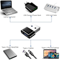 Miniatyrbillede 3 af 5: USB-adapter - USB type A (hane) til USB-C (hona) - USB 3.1
