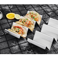 Miniatyrbillede 3 af 5: Tacoholder 4-pak - Rustfrit Stål Taco Stativ Serveringsbakke