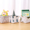 Miniatyrbillede 5 af 10: Bomuld og linned Skrivebordsopbevaringsboks Skrivebordspapir Opbevaringskurv Makeupbord Kosmetik og diverse sorteringsboks