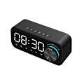 Miniatyrbild 1 av 4: Väckarklocka med Bluetooth-högtalare för iPhone och Android, nattlampa och LED-display (svart)