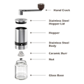 Miniatyrbild 3 av 5: Versatile Grinding Options: Practical 6-Speed Coffee Grinder for Coffee Enjoyment KLB