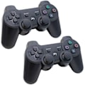 Miniatyrbillede 1 af 4: Trådløs PS3 Controller Kompatibel - Sort Sort 2-pak 2-pak