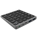Miniatyrbillede 1 af 5: N970 Trådløst Bluetooth Numerisk Tastatur Med Usb-hub Dobbelt Tilstand Multifunktionsknapper Mini Numpad Til Ac