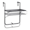 Miniatyrbillede 7 af 9: Balkonbord foldbart sort