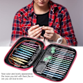 Miniatyrbild 2 av 5: Interchangeable Circular Knitting Needles - Aluminium Interchangeable Circular Knitting Needle Set