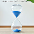 Miniatyrbilde 7 av 10: 5/30/60 minutter Rund Sand Timer Personlighet Glass Timeglass Ornament Nyhet Tidsstyringsverktøy Glod qd Glod