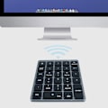 Miniatyrbilde 3 av 5: N970 Trådløst Bluetooth Numerisk Tastatur Med USB-hub Doble Moduser Multifunksjonsknapper Mini Numpad For Ac