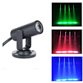 Miniatyrbillede 2 af 5: RGBW 1W LED-scenebelysning Spin Pinspot Lysstråle Spotlight På Rød