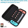 Miniatyrbillede 5 af 9: Hård Opbevaringstaske Nintendo Switch/Switch OLED Kompatibel Sort sort