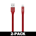 Pikkukuva 1 / 4: Pikalatauskaapeli Micro-USB Latauskaapeli Indikaattori 1M Punainen