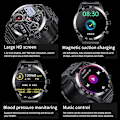 Miniatyrbillede 3 af 6: LIGE Smarture til mænd Smart Watch Bluetooth Opkald Smartwatch Mode Business Ur Nyt Smartband Mand Reloj 360 360