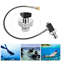 Miniatyrbilde 6 av 8: S-04 Dykkeventil Luftfylling Høytrykksslange Scuba Adapter Undervanns Pusteutstyr Tilbehør