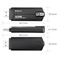 Miniatyrbilde 6 av 6: Wi-Fi Mottaker USB 3.0 AX-3000 WiFi6 Nettverkskort Svart
