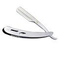 Miniatyrbilde 1 av 5: Barberkniv med 10 Blader - Rustfritt Stål - Sølv