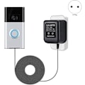 Miniatyrbillede 2 af 5: 18V 500MA Strømadapter Batterioplader Adapter til Ring Dørklokke Udendørs EU-stik