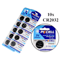 Miniatyrbillede 1 af 4: CR2032 10-pak Lithium batterier CR 2032 3V batteri