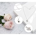 Miniatyrbilde 5 av 5: Evig rose med 100 språk kjærlighetshalskjede, evig blomst smykkeskrin, romantisk bursdagsgave Valentinsdag morsdag