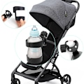 Miniatyrbillede 3 af 6: 360 Justerbar barnevognsvandkopholder Paraplyholder til børneflasker Baby- og småbørnsrullestol Drikkevandkopper Fæste Montering Stativ