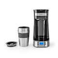 Miniatyrbild 4 av 11: Kaffebryggare | Filterkaffe | 0,4 l | 1 Kopp | Timerfunktion | Silver / Svart