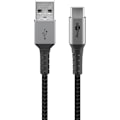 Miniatyrbilde 1 av 11: USB-C™ til USB-A tekstilkabel med metallkontakter 0,5 m