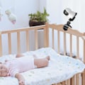 Miniatyrbilde 3 av 5: Babykameraovervåkingsfeste, 360 Grader Roterbart Justerbart Holder Fleksibelt Kamerastativ for Barneseng Barnerom
