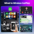 Miniatyrbilde 3 av 10: 2 I 1 Mini trådløs CarPlay & Android Auto-adapter for iPhone & Android – Nyt friheten fra ledninger