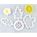Miniatyrbild 3 av 7: 4-pack Höstlöv Utstickare Set Lönnlöv Utstickare Set Tvättbart
