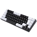 Miniatyrbillede 2 af 8: Membran Gaming Tastatur 68 taster RGB Baggrundsbelyst Ergonomisk USB-interface Computertastatur til Win System Office Familie Hvid Sort