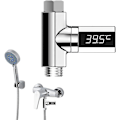 Miniatyrbillede 2 af 5: Digitalt brusebadstermometer, LED-display babybadeudstyr, Rota