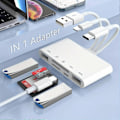 Pikkukuva 2 / 2: 5-in-1 USB OTG -sovitin SD TF -muistikortinlukija USB Type C Lightning 3-porttinen kamera Multimemory iPhone Macbook Samsung Huawei PC -tarvikkeille