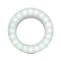 Miniatyrbillede 1 af 6: Ringlampe (LED) med nem montering for at få professionelle selfies og videoopkald, med justerbar lysstyrke og farveskift