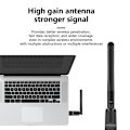 Miniatyrbilde 5 av 8: MT7601 Mini USB WiFi-adapter 150 Mbps trådløst nettverkskort RTL8 Svart