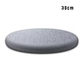 Miniatyrbillede 1 af 10: Rund Memory Foam-pude Komfortabel Åndbar Polstret Betræk Vaskbar Måtte Til Hjem Soveværelse Stue Lysegrå