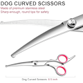 Miniatyrbilde 6 av 6: Hundesaks Buet 19 cm - Saks for dyr - Avrundet
