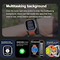 Miniatyrbilde 4 av 6: Watch 8 Ultra Smartklokke For Mann Kvinne Fitness NFC Original 1:1 IWO Serie 8 BT Anrop Smartklokker For Apple Android Telefon