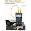 Miniatyrbilde 3 av 5: Kabeltester Nettverk Kabeltester RJ45 Patch Kabeltester LAN Nettverkstester Linjetester Ethernet Nettverkskabeltester PoE Checker