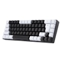 Miniatyrbillede 4 af 8: Membran Gaming Tastatur 68 taster RGB Baggrundsbelyst Ergonomisk USB-interface Computertastatur til Win System Office Familie Hvid Sort