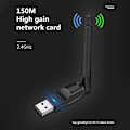 Miniatyrbilde 6 av 8: MT7601 Mini USB WiFi-adapter 150 Mbps trådløst nettverkskort RTL8 Svart