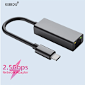 Miniatyrbilde 2 av 5: 2500 Mbps USB C til Ethernet-adapter USB Lan RJ45 Nettverkskort for Laptop Xiaomi Mi Box S Nintendo Switch PC Aluminium Gigabit
