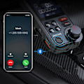 Pikkukuva 3 / 5: Bluetooth-adapteri autoon, vahva mikrofoni FM-lähetin auto Bluetooth 1,8 tuuman värinäytöllä handsfree-puheluihin, tukee QC3.0-latausta,