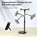 Miniatyrbilde 6 av 7: \"licheers Nettbrettstativ Justerbart Nettbrettholder med 10X Stabil Base, Høydejusterbar Nettbrettholder/Mobiltelefonstativ Kompatibel med 4''-12,9''\"