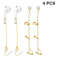 Miniatyrbild 1 av 6: Par Anti-Lost Öronklämma Hörlurar Telefontillbehör Örhängen för Airpods, Dam Temperament Örhängen, HM-03806