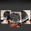 Miniatyrbilde 2 av 5: 3-delt Profesjonelt Hårsaks-kammsett - Holdbare ABS-plastkammer med Presisjons Barber Fade Guide for Styling, Teksturert, Krøllete og Bølgete (FMY)