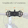 Miniatyrbild 5 av 5: Mobilhållare för cykel, universal cykeltelefonhållare, 360° justerbar rotation, telefonhållare upp till 6,5 tum, svart