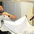Miniatyrbillede 4 af 8: Sugekop Barberingsklap Anti-snavs Bærbare skægrensende forklæder til vaskerum