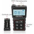 Miniatyrbilde 5 av 5: Kabeltester Nettverk Kabeltester RJ45 Patch Kabeltester LAN Nettverkstester Linjetester Ethernet Nettverkskabeltester PoE Checker
