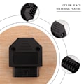 Miniatyrbillede 5 af 5: Universal OBD2 OBD II 16-pin stik Diagnostisk Værktøj Adapter OBD-stik + Hus + Terminal + Skruer