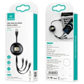 Pikkukuva 7 / 7: USAMS-kaapeli U69 3in1 1m vihreä/vihreä (salama/microUSB/USB-C) SJ508USB03 (US-SJ508)